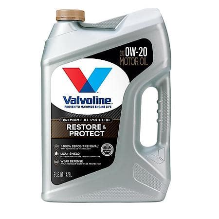 Restore & Protect 0W-20 Full Synthetic Motor Oil, Maximizes Engine Performance, 5 Quart
