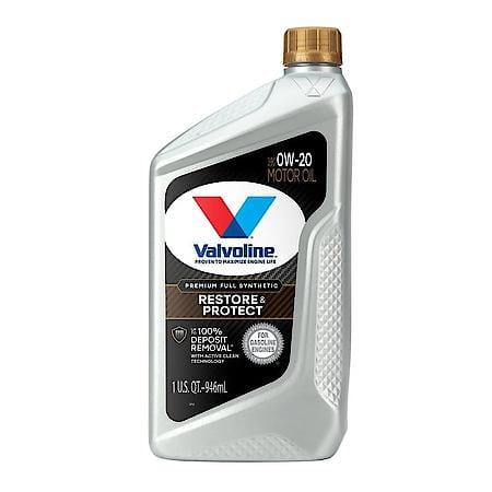 Restore & Protect 0W-20 Full Synthetic Motor Oil, Improves Fuel Economy, 1 Quart