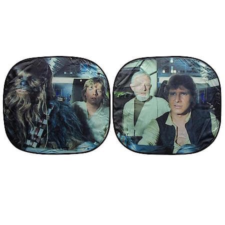 Star Wars Millennium Falcon Universal-Fit Spring Sunshades, Set of 2