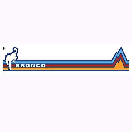 Bronco Landscape Sticker