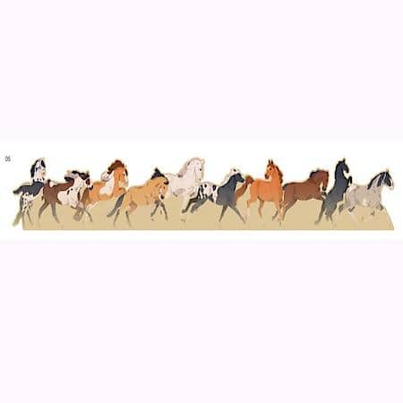 Horse Stampede Landscape Sticker