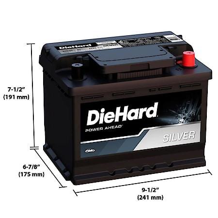 Battery: H5 Group Size, 600 CCA, 750 CA, 80 Minute Reserve Capacity