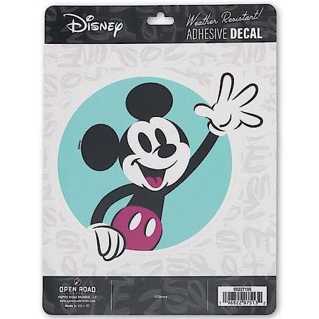 Disney Mickey Mouse Waving Peeking - Adhesive Decal