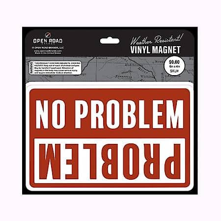 No Problem / Problem Vinyl Magnet