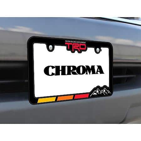 Toyota TRD Mountain Tri-Color Black License Plate Frame