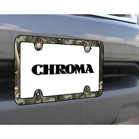 Camo with Fasteners Graphic  Series License Plate Frame