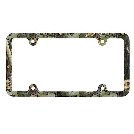 Camo with Fasteners Graphic  Series License Plate Frame