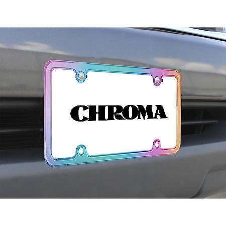 Metalized Rainbow Graphics Series License Plate Frame