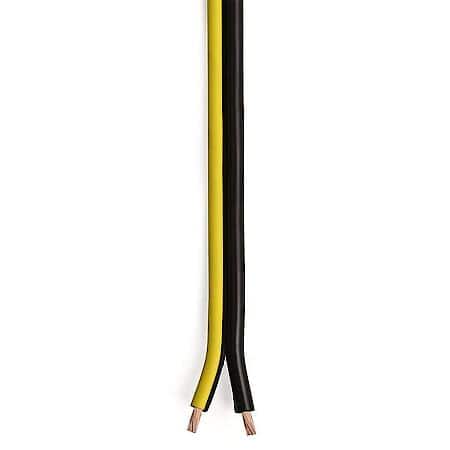Dual Booster Cable Wire, Black/Yellow, 8 Gauge