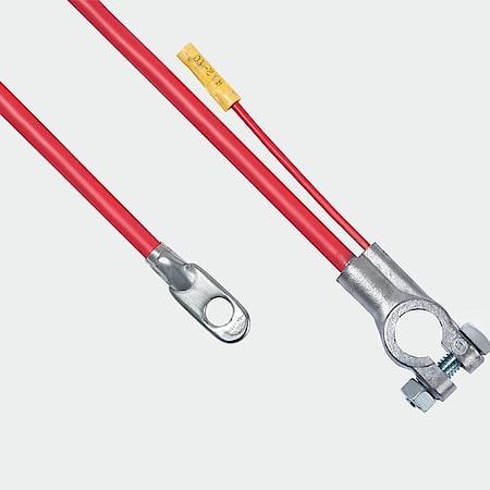 Post Terminal Battery Cable, 56", Fits up to 3/8" Stud, 4 Gauge