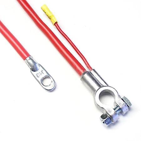 Post Terminal Battery Cable, 38", Fits up to 3/8" Stud