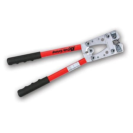 Heavy Duty Battery Cable Crimper, Crimps 8 Gauge to 1/0 cables