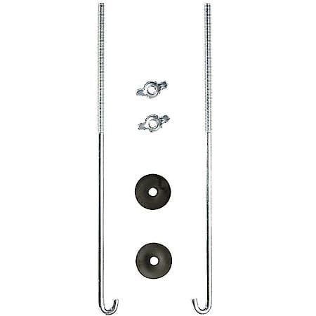 Battery Hold-Down Bolts, Washers and Nuts, 8"x1/4", J Type