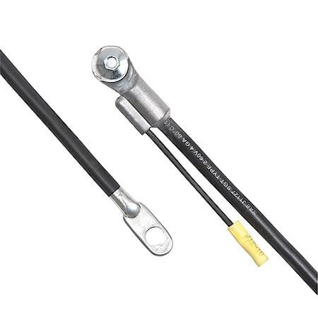 Side Terminal Battery Cable, 40", Fits up to 3/8" Stud, 4 Gauge Black
