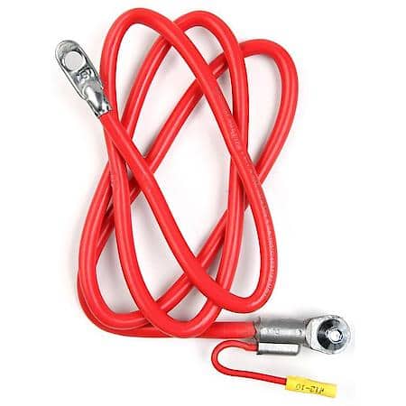 Side Terminal Battery Cable, 4 Gauge, 65", Fits up to 3/8" Stud