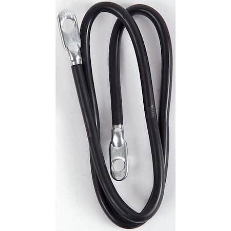 Switch-to-Starter Battery Cable, 18", Fits up to 3/8" Stud, Black, 2 Gauge