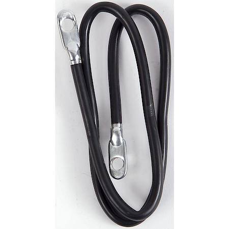 Switch-to-Starter Battery Cable, 24", Fits up to 3/8" Stud, Black, 2 Gauge