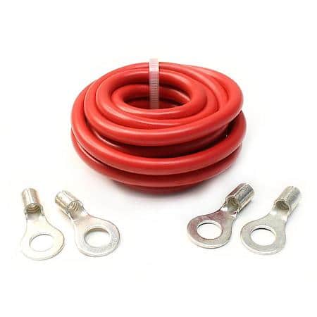 Utility Battery Cable Kit, 6-foot, 8-Gauge cable, 4 ring Terminals