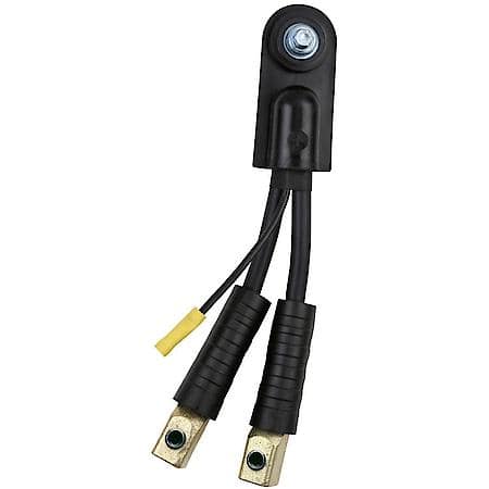 Quick Connect Battery Cable Repair Splice, Black, 4 Gauge, one lead