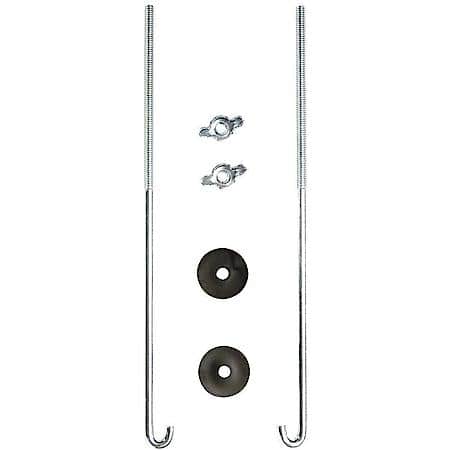 Battery Hold-Down Bolts, Washers and Nuts, 12"x1/4", J Type