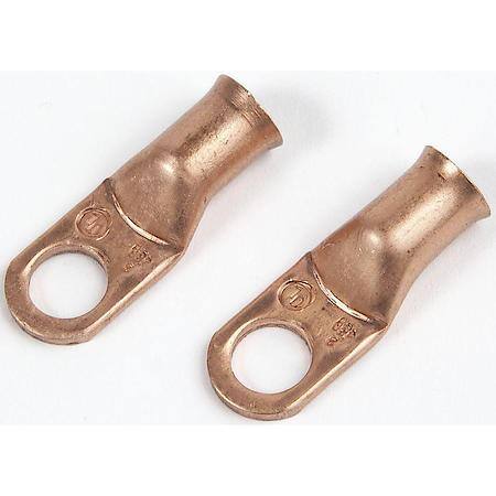 Battery Cable Lugs, 3/8" Stud Hole, 4 Gauge