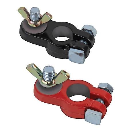 Epoxy-Coated Wing Nut Terminals, Includes a 5/16" Negative & 3/8" Positive Stud