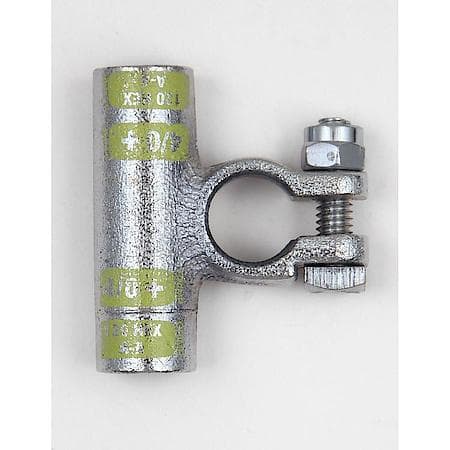 Flag Crimpable Battery Terminals, 4/0 Gauge, Positive