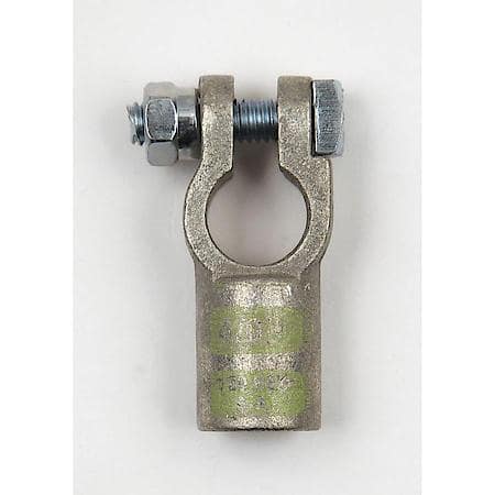 Straight Crimpable Battery Terminals, 4/0 Gauge, Negative