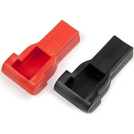 Battery Terminal Straight Boots, Fits 4 to 6 Gauge Cables