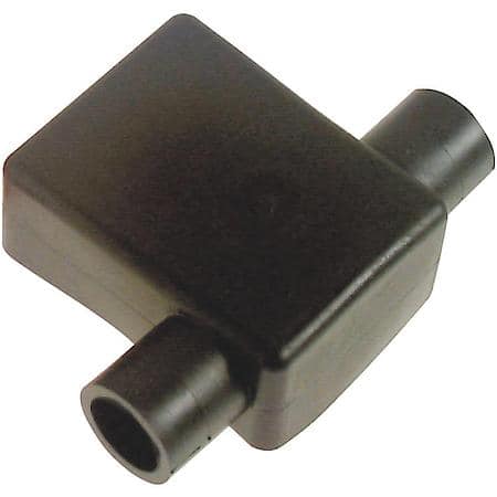 Battery Terminal Protector Flag Boots, Black, Fits 2 Gauge Cables