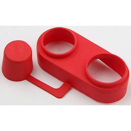 Marine/Dual Post Battery Terminal Protector Boots, Red