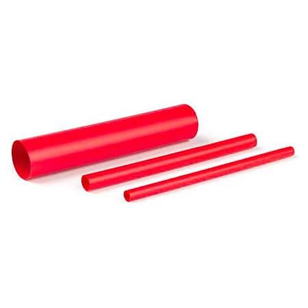 Shrink Tube 3 To 1 Dual Wall Red 1/4In X 6In Pk 6