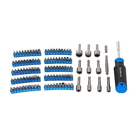 1/4 in. Drive Nut Driver & Bit Set: S2 Steel, SAE & Metric Coverage, 113┬┐Piece