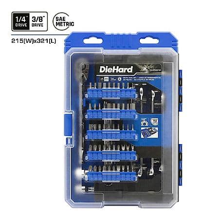 1/4" and 3/8" Drive Tool Set, SAE & Metric, 99 Piece, 72 Tooth