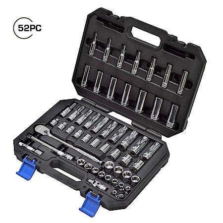 3/8 in. Drive Socket Set, 52 Piece, 90 Tooth
