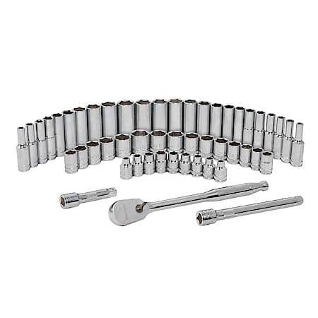 3/8 in. Drive Socket Set, 52 Piece, 90 Tooth