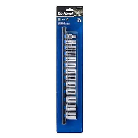 1/2" Drive 6-Point Socket Set, Metric, 13 Piece