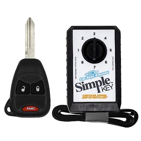 Replacement Chrysler Dodge Jeep Remote & Key Combo - 3 Buttons