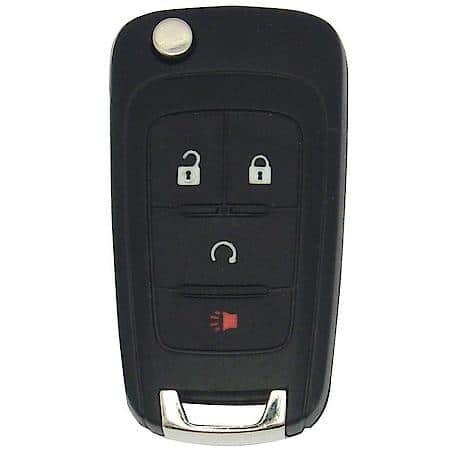 Replacement for GM Flip Key Remote - 4 Buttons