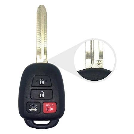 Toyota Remote & Key Combo - 4 Buttons
