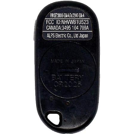 Replacement Honda Keyless Entry Remote - 3 Buttons