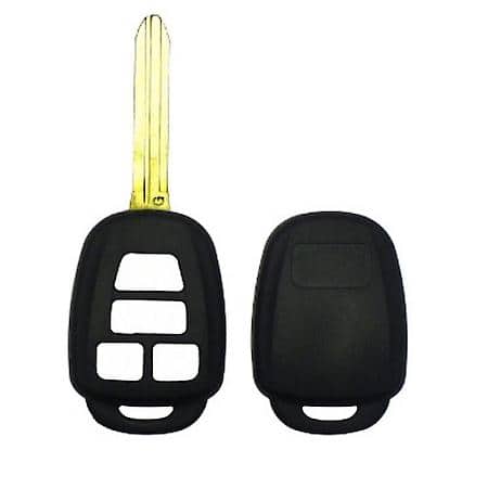 Toyota Black Key Combo Replacement Remote Shell - 4 Buttons