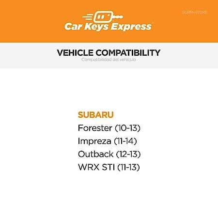 Replacement Subaru Keyless Entry Remote - 4 Buttons