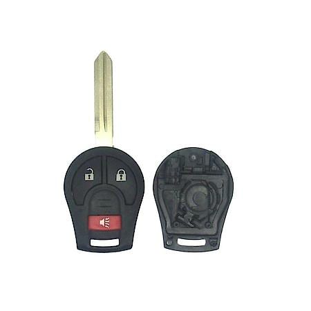 Nissan Black Replacement Remote Shell - 3 Buttons