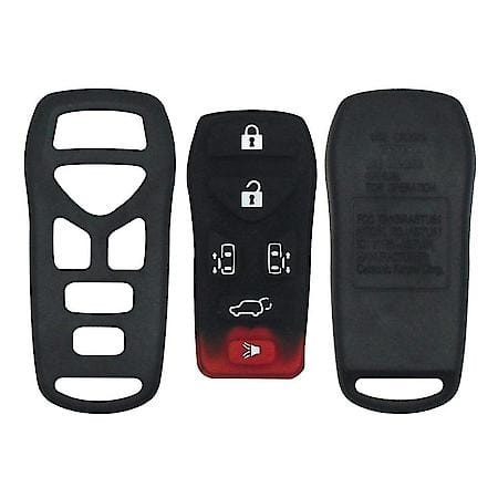 Nissan Black Replacement Remote Shell - 6 Buttons