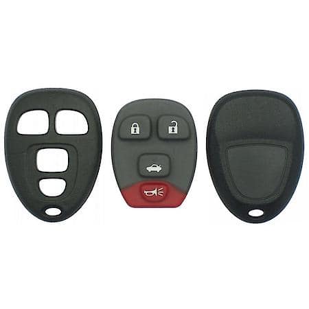 GM Black Replacement Remote Shell - 4 Buttons