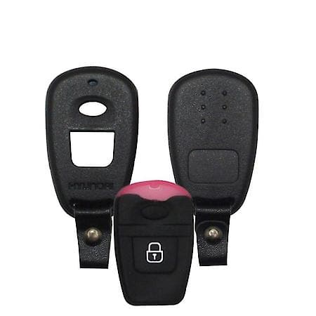 Hyundai Black Replacement Remote Shell - 2 Buttons