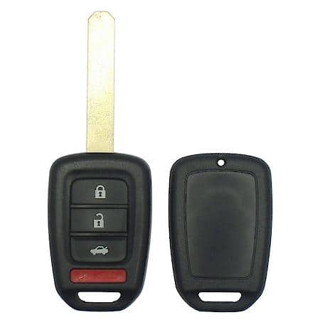 Honda Black Replacement Remote Shell - 4 Buttons