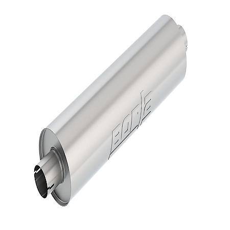T-304 SS, 6.75"Round Case, Single 2.75"Center Inlet, Single 2.75"Center Outlet