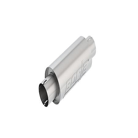 SS, Single 3"Nothced Inlet and Outlet, 5"Round x 10"L, 15"OAL